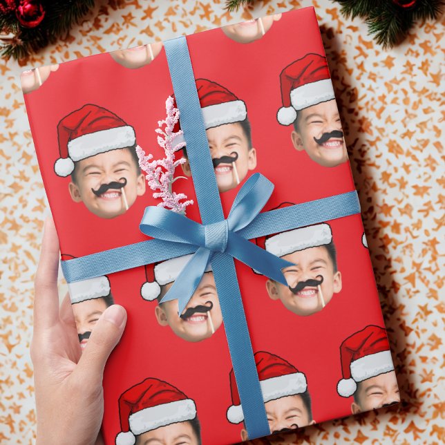 Tomtehatt Ansikte Presentpapper, Anpassat Ansikte Presentpapper (Skapare uppladdad)