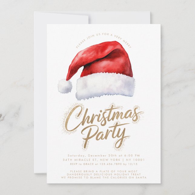Tomtehatt Festiv Julfest Inbjudningar (Framsida)