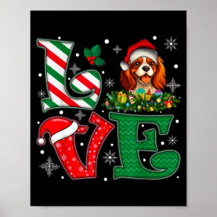 Tomtehatt Kärlek Cavalier King Charles Spaniel Hun Poster
