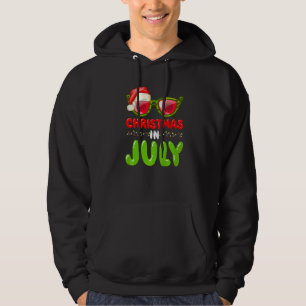 Tomtehatt Vattenmelon Solglasögon Jul i Juli Hoodie
