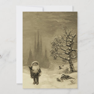 TOMTEJUL, JULFIRANDE Sepia Brun Inbjudningar
