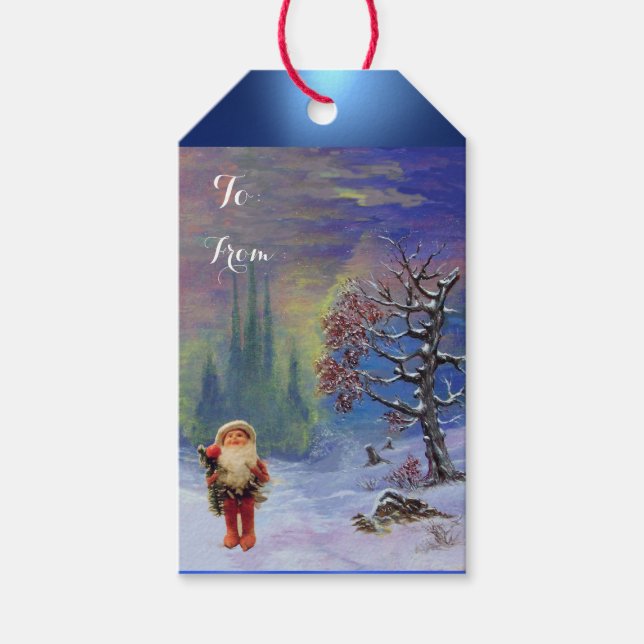 TOMTEJULENS TOMTE PRESENTETIKETT (Framsidan)