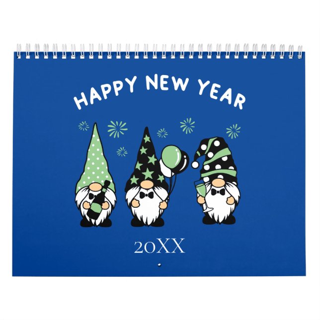 Tomtekalender Söt Behaglig Trendig Kalender (Omslag)