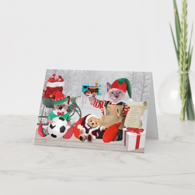 Tomtekatttomten Julkort Helgkort (Framsida)