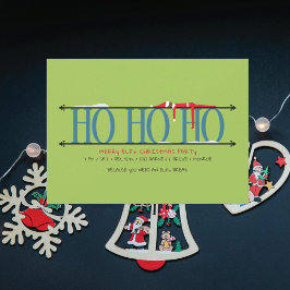 Tomteknas julfest Ho Ho Ho Inbjudningar