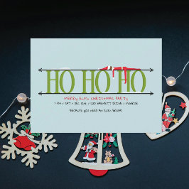 Tomteknas julfest Ho Ho Ho Inbjudningar