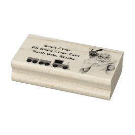 Tomteleksakståg Nordpolens adress Stämpel