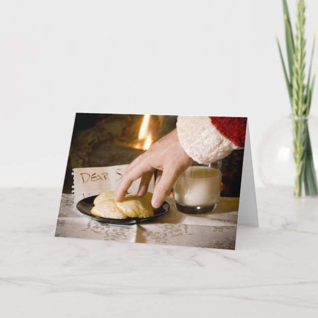 Tomten är här helgkort (Framsida)