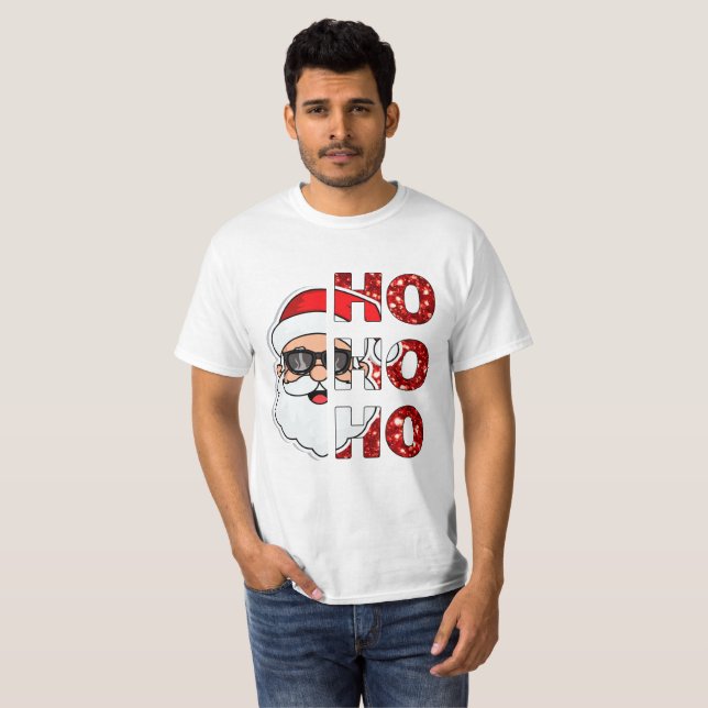 Tomten är Ho Ho Ho Ho Magic! T Shirt (Hel framsida)