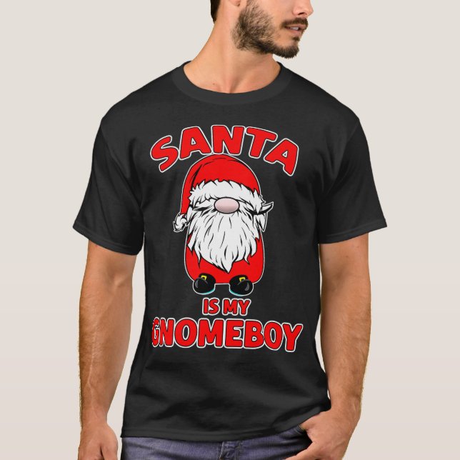 Tomten är min Homeboy Gnomeboy Funny julgrnom T Shirt (Framsida)