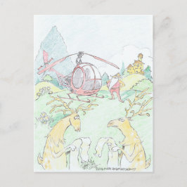 Tomten är ny Rudolf. Helg Vykort