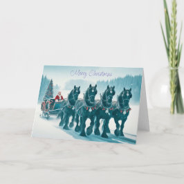 Tomten är på väg mot julkortet helgkort