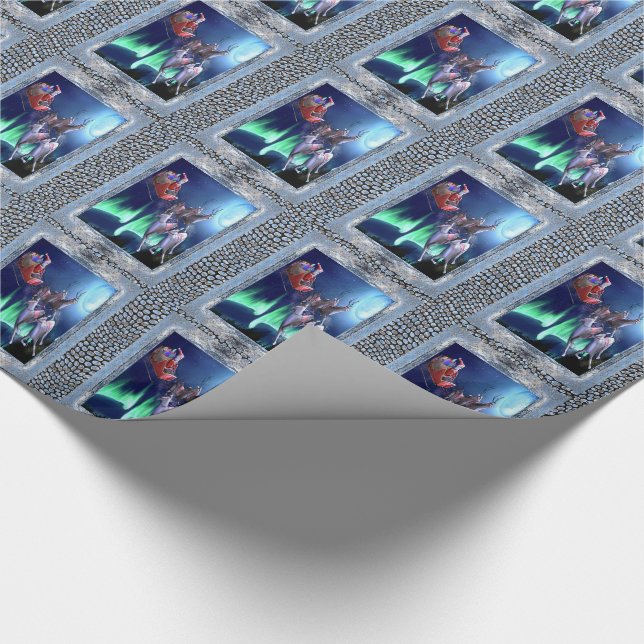 Tomten är på väg! presentpapper (Hörn)