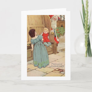 Tomten - Art nouveau - Tyskland 1 900-tal #X020 Helgkort