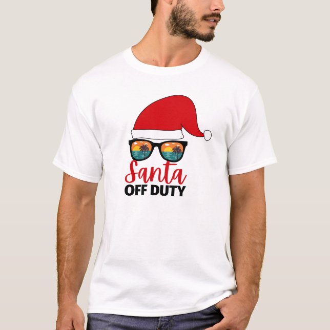Tomten av jultomten i juli t shirt (Framsida)