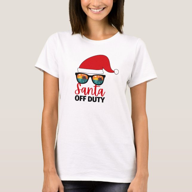 Tomten av jultomten i juli t shirt (Framsida)