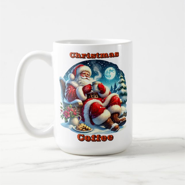 Tomten av Mysiga Fireplace Kaffemugg (Vänster)