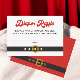 Tomten Baby Helgdag Baby Shower Diaper Raffle Inse Tilläggskort
