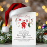 Tomten Baby: Minsta lilla babystövel för jul Inbjudningar<br><div class="desc">Juli Baby Baby Shower Gender Neutral-inbjudan</div>