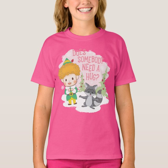 Tomten Buddy behöver någon en kram? T Shirt (Framsida)