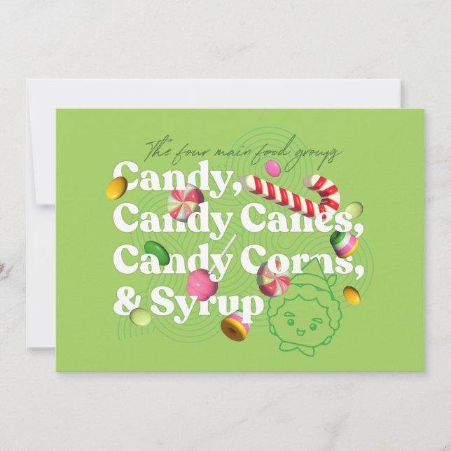 Tomten | De Fyra Huvudsakliga Matgrupperna Anteckningskort (Framsida)