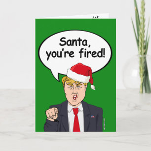Tomten, du är utbränd - Trump jul Helgkort