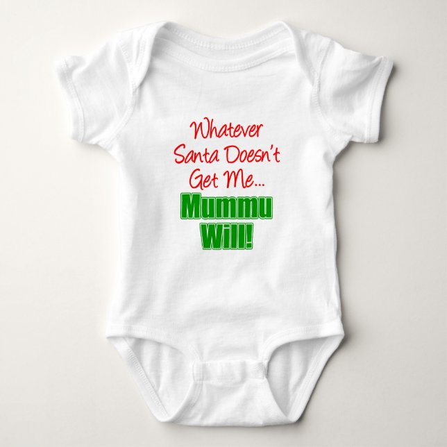 Tomten får mig inte Mummu Will Tee Shirt (Framsida)