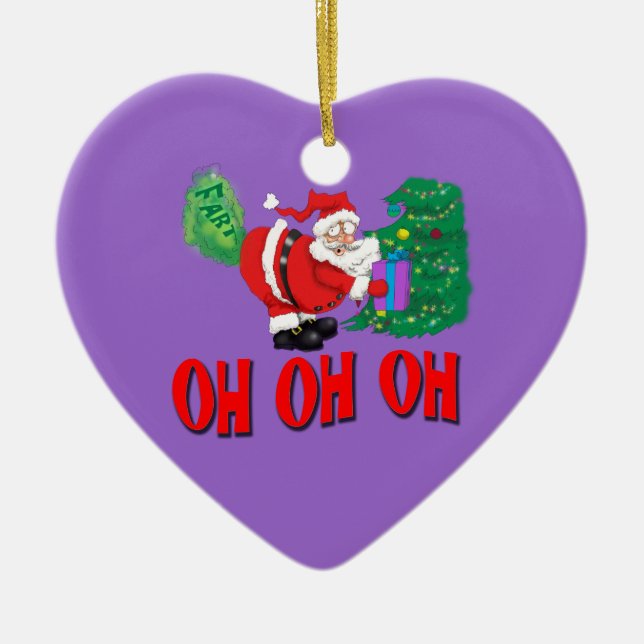 Tomten farted oh oh Ooh ornament (Framsidan)