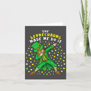Tomten fick mig att göra det St Patrick's Day Lep Kort