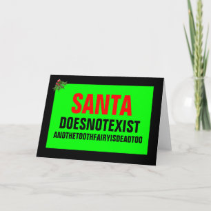 Tomten finns inte helgkort