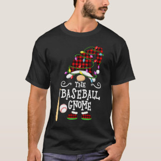 Tomten För Baseball Matchande Familjegrupp Jul T Shirt