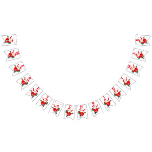 Tomten - Gåvor för alla - God jul - Roligt Vimplar