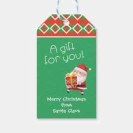 Tomten ger dig en gåva presentetikett