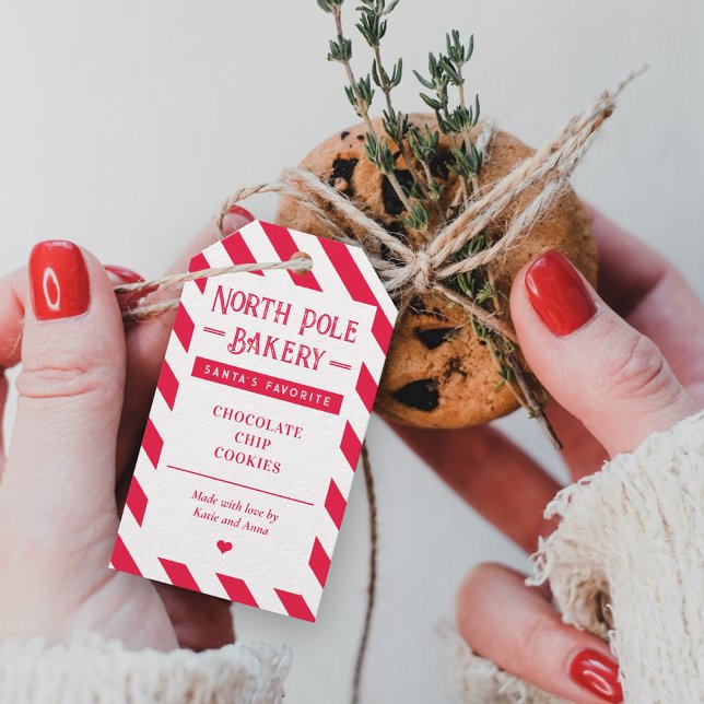 Tomten godkända Homemade-Juletiketter Presentetikett (Skapare uppladdad)