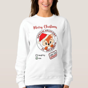*~* Tomten godkände Speciell Delivery Naughty Nice T Shirt