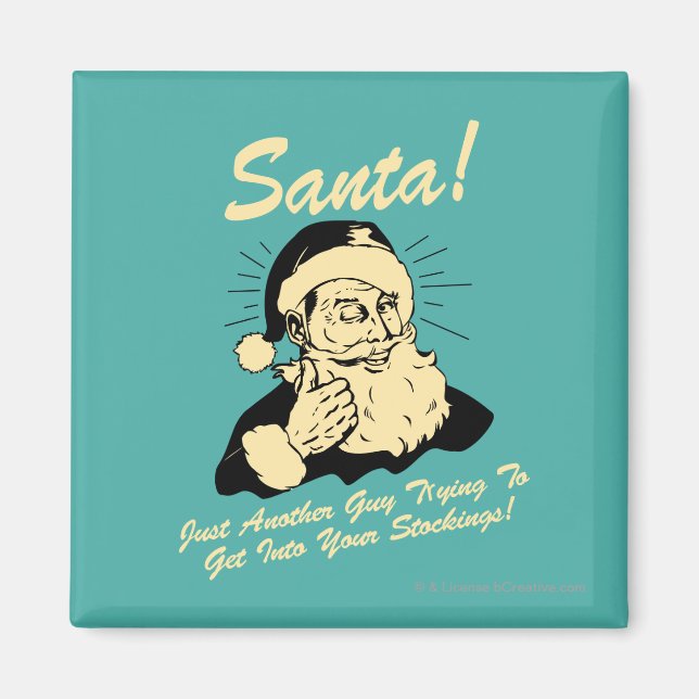 Tomten! Guy försöker ta sig in i dina lager Magnet (Framsidan)