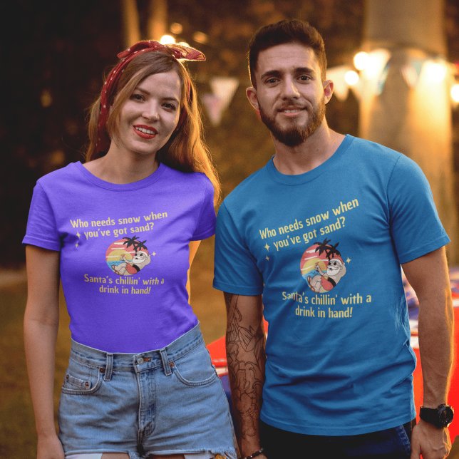 Tomten handlade med Nordpolen om Cocktails Julafto T Shirt (Skapare uppladdad)