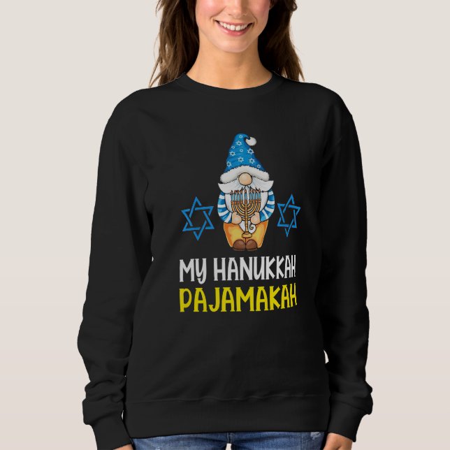 Tomten Hannuká Pijamas Det här är Min Pajamakah Tr T Shirt (Framsida)