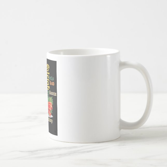 Tomten har en trevlig dag och en bättre natt.jpg kaffemugg (Höger)