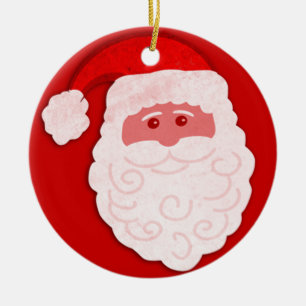Tomten "Ho Ho Ho God jul", prydnadsföremål Julgransprydnad Keramik