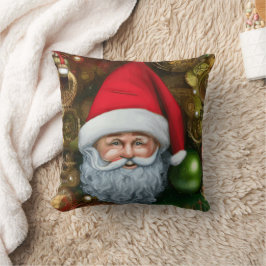 Tomten i julklapp - bakgrund kudde