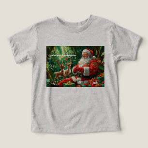 Tomten i Jungle-Anpassningsbar-meddelandet T Shirt