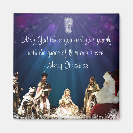 Tomten i Nativitet Magnet