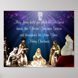 Tomten i Nativitet Poster