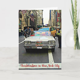 Tomten i New York City-julkort Helgkort