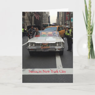 Tomten i New York City, julkort Helgkort