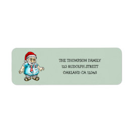 Tomten i Sandals returadressetikett Returadress Etikett