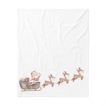 Tomten i Sleigh Fleece Blanket