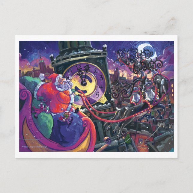 Tomten i staden helg vykort (Framsida)