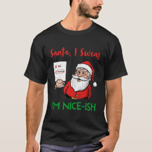 Tomten, jag svenar, jag är trevlig-finsk julshirt t shirt